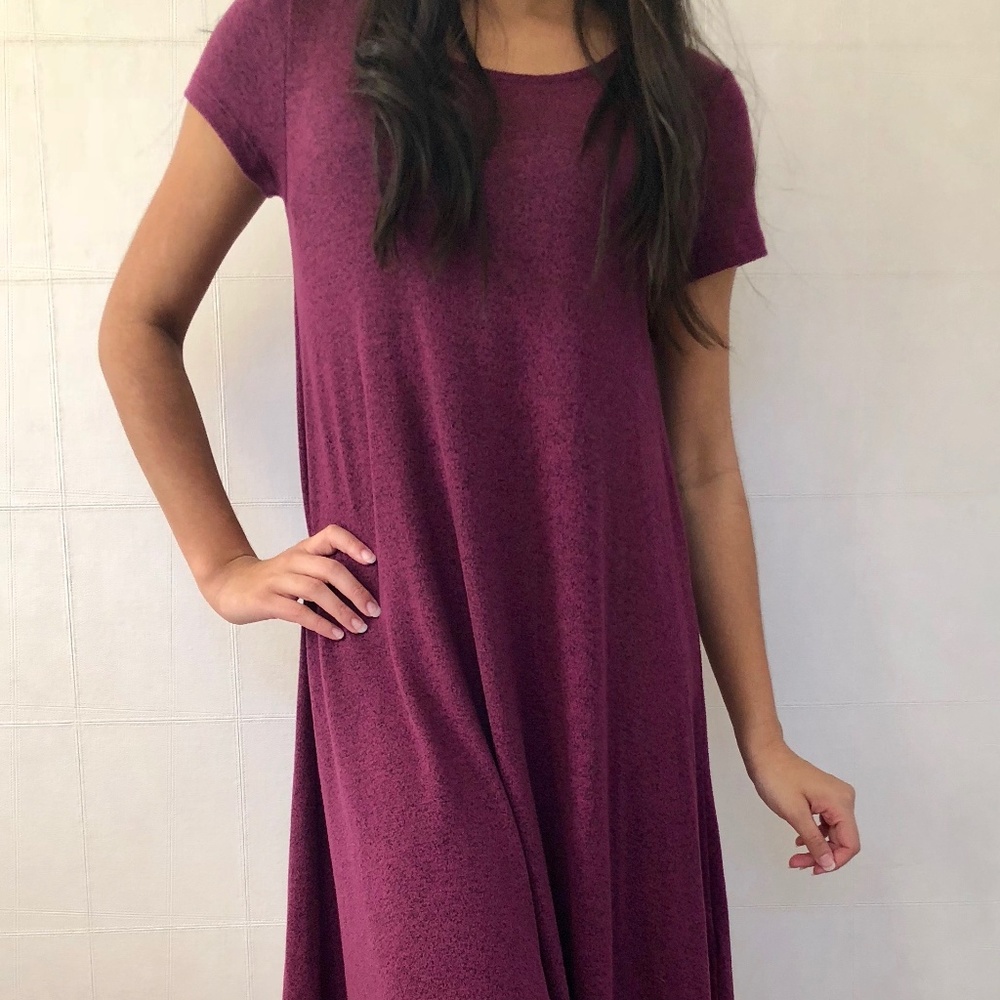 Old Navy Maroon Swing Dress (NWOT)